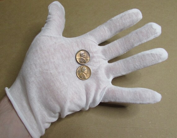 12 Pairs Small 100% Cotton Lightweight Lisle Gloves – Coin & Jewelry Inspection, Cordova