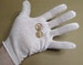 Cotton lisle white gloves for jewelry / coin inspection & handling - choose pairs 1/6/12 