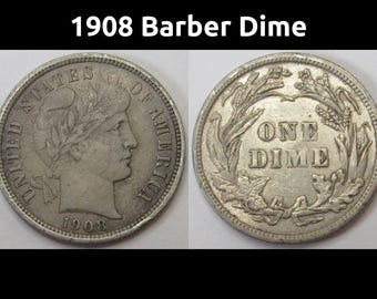 1914 D バーバーダイム - アンティーク デンバー ミントマーク