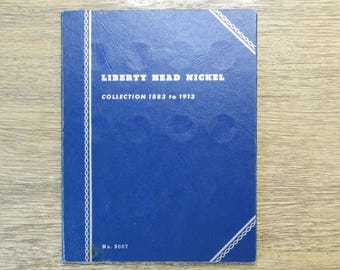 Whitman coin folder for Liberty Head V Nickels - 1912-1913 - vintage printing