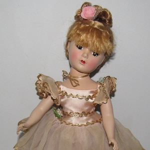 Vintage Madame Alexander &quot;Ballerina Doll&quot; In Orig Tagged Outfit 14&quot; Wendy Face Circa 1950&#39;s