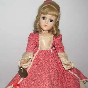 Madame Alexander Gorgeous All Original Vintage Compo &quot;Wendy Ann&quot; Doll W/Orig Wrist Tag 18&quot; Tall Circa 1938