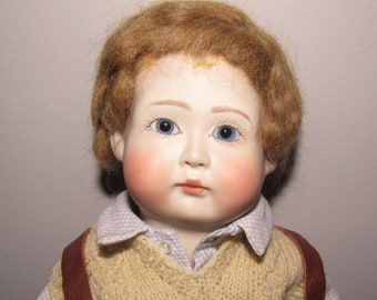 Lynne and Michael Roche Wonderful Doll "Freddy" No. 68 15" W/Orig Wrist Tag Made In England Circa 1986