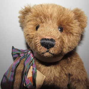 Wonderful Artist Teddy Bear With Working Growler 12&quot; by Barbara Conley and Tracey Roe