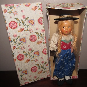 Vintage &quot;Baitz Girl Doll&quot; In Original Box and Original Wrist Tag 8 1/2&quot;