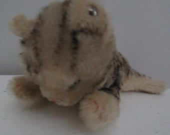 VTG シュタイフ フロッピー キティ CAT 寝ているぬいぐるみ、ドイツ