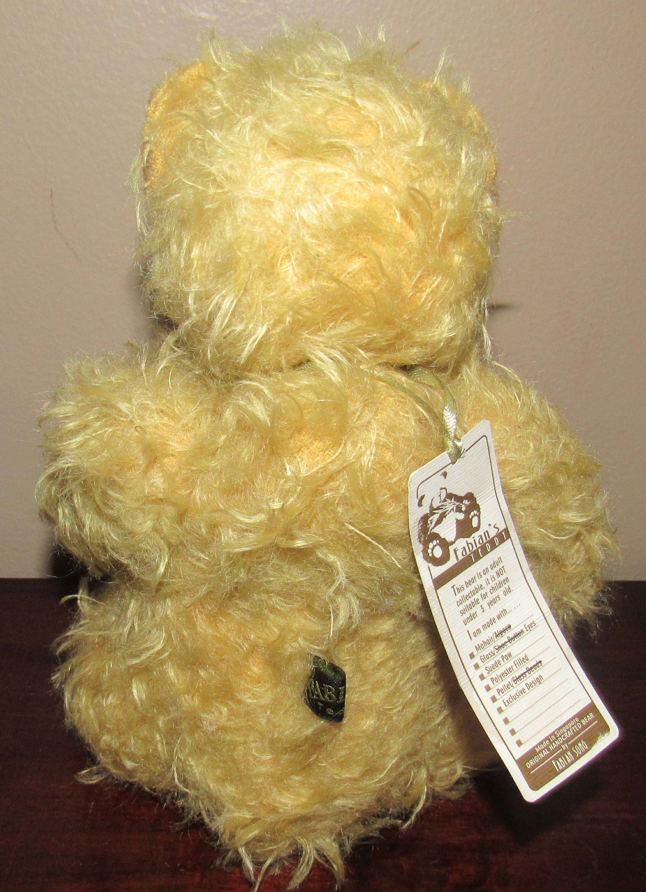 Fabian's Song Artist Teddy Bear L.E. 5 of 6 