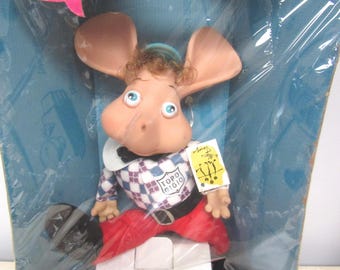 Vintage Originale Topo Gigio Giochi Preziosi Vinyl Head Plush W