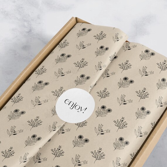 Tissue Paper Packaging Pre Made Wrapping Paper Stationery Etsy UK