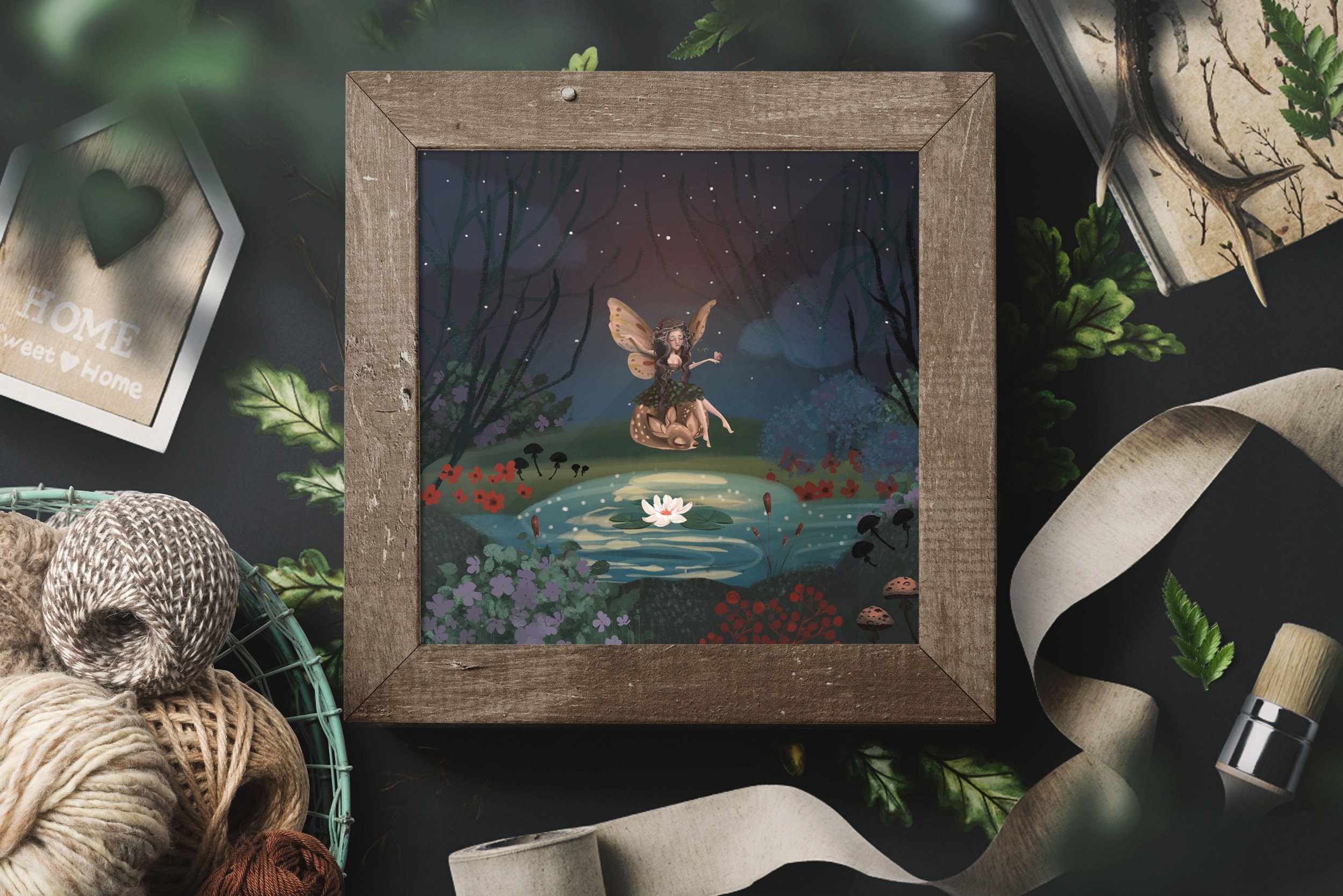 Affiche Illustration Pour Chambre, Poster Fairy, Affiche Déco Originale, Art Signée