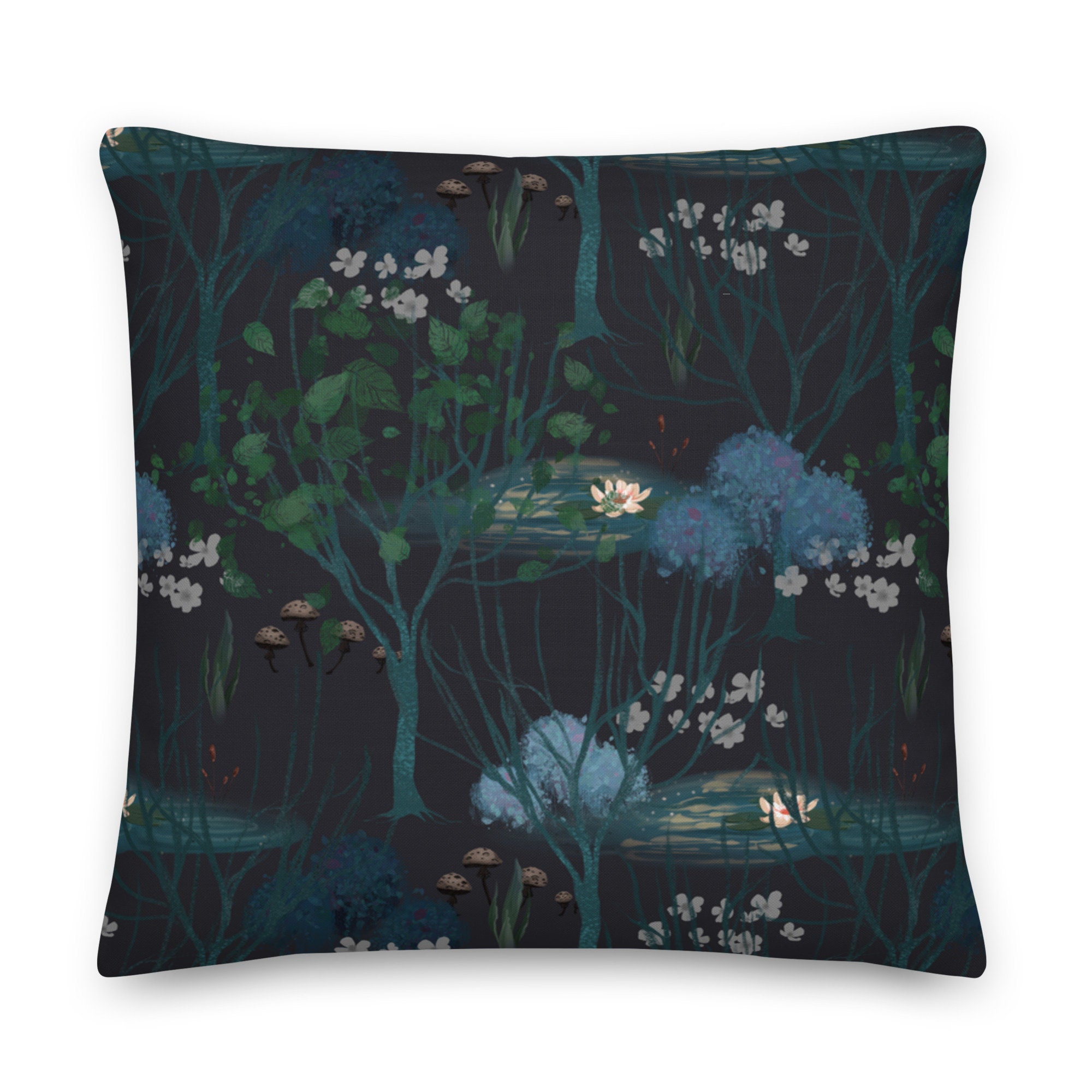 Coussin Noir Carré 45 X cm ou 55 Motif Imprimé