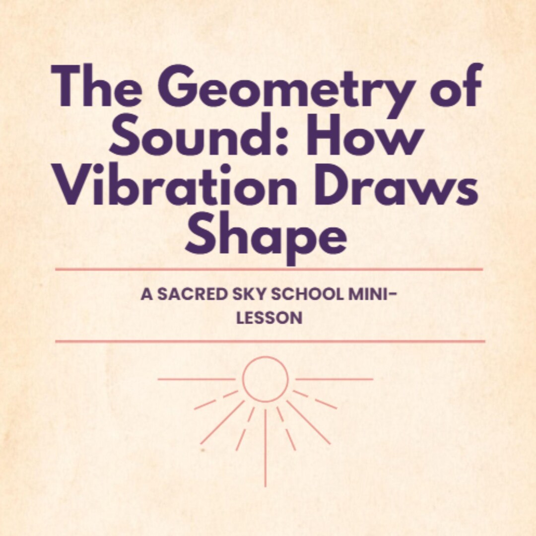 Audio Geometry Mini Lesson 163 – the Geometry of Sound: How Vibration Draws Shape ...