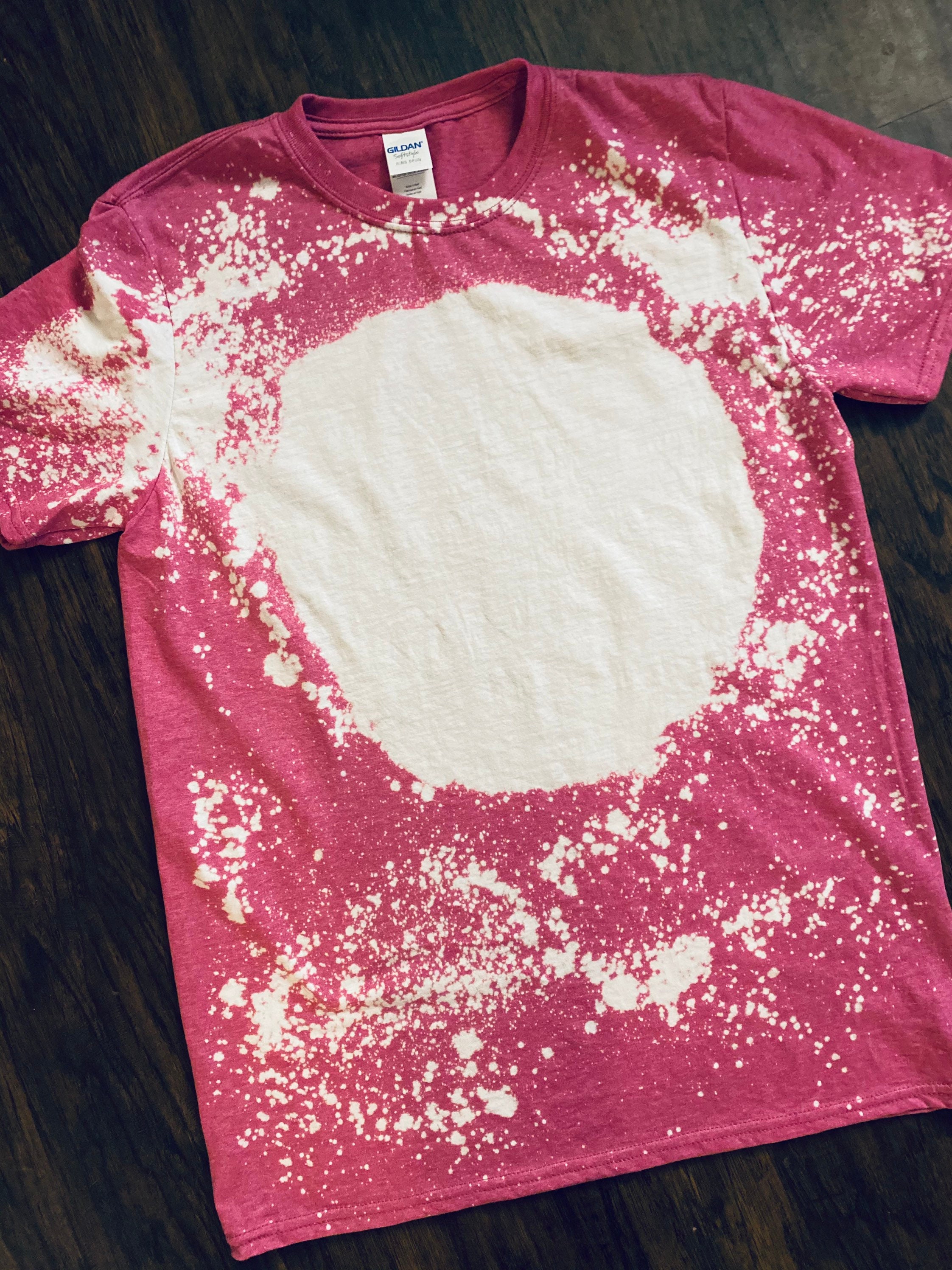 Blank bleached shirtDistressed shirtsublimation Etsy