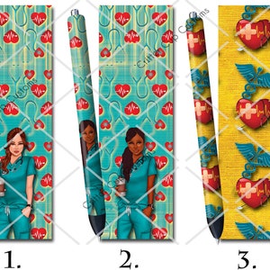 Nurse Pen Wraps, Pen Wrap Png, Digital Download
