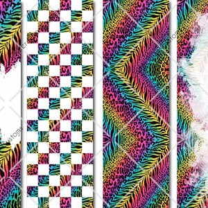 80&#39;s Animal Print Pen Wrap File Set