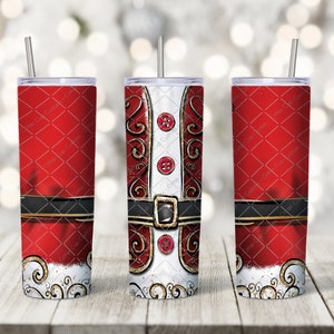 Santa Tumbler Design, Christmas Tumbler Png, Sublimation Tumbler Design, Tumbler Wrap PNG, 20oz Tumbler Wrap