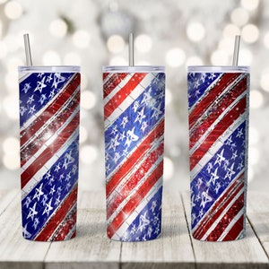 Red, White, Blue Tumbler Wrap, 4th of July Tumbler Wrap, 20oz Skinny Tumbler Wrap, Sublimation Tumbler Wrap, Tumbler Wrap PNG