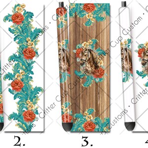 Western Horses Pen Wrap, Pen Wrap Design, Digital Download, PNG