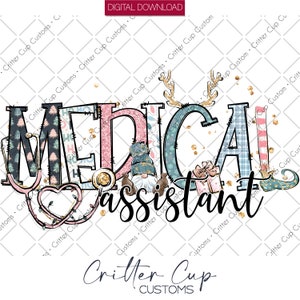 Design de assistente médico de Natal, assistente médico Png, sublimação de Natal, download digital, arquivo PNG