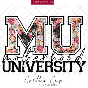 Motherhood University Momma Mama Digital Download Png - Etsy