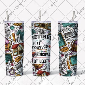 Emerytowany Główny Projektant, 20oz Skinny Tumbler Wrap, Pobieranie Cyfrowe, PNG