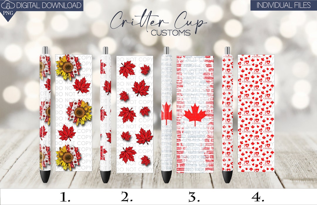 Canada Pen Wrap, Canadian Pen Wrap Pen Wrap Design, Sublimation Pen