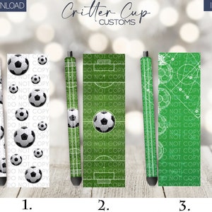Soccer Pen Wraps, Soccer Pen PNG, Waterslide Pen Wrap, Pen Wrap PNG, Pen Wrap Bundle
