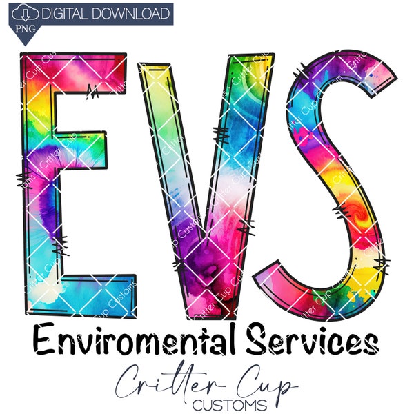 Environmental Services Design, EVS Design, Sublimation Design, Sublimation PNG, Instant Download