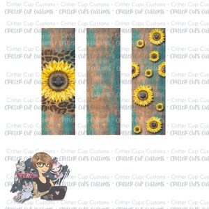 Patina Sunflower Pen Wrap Files