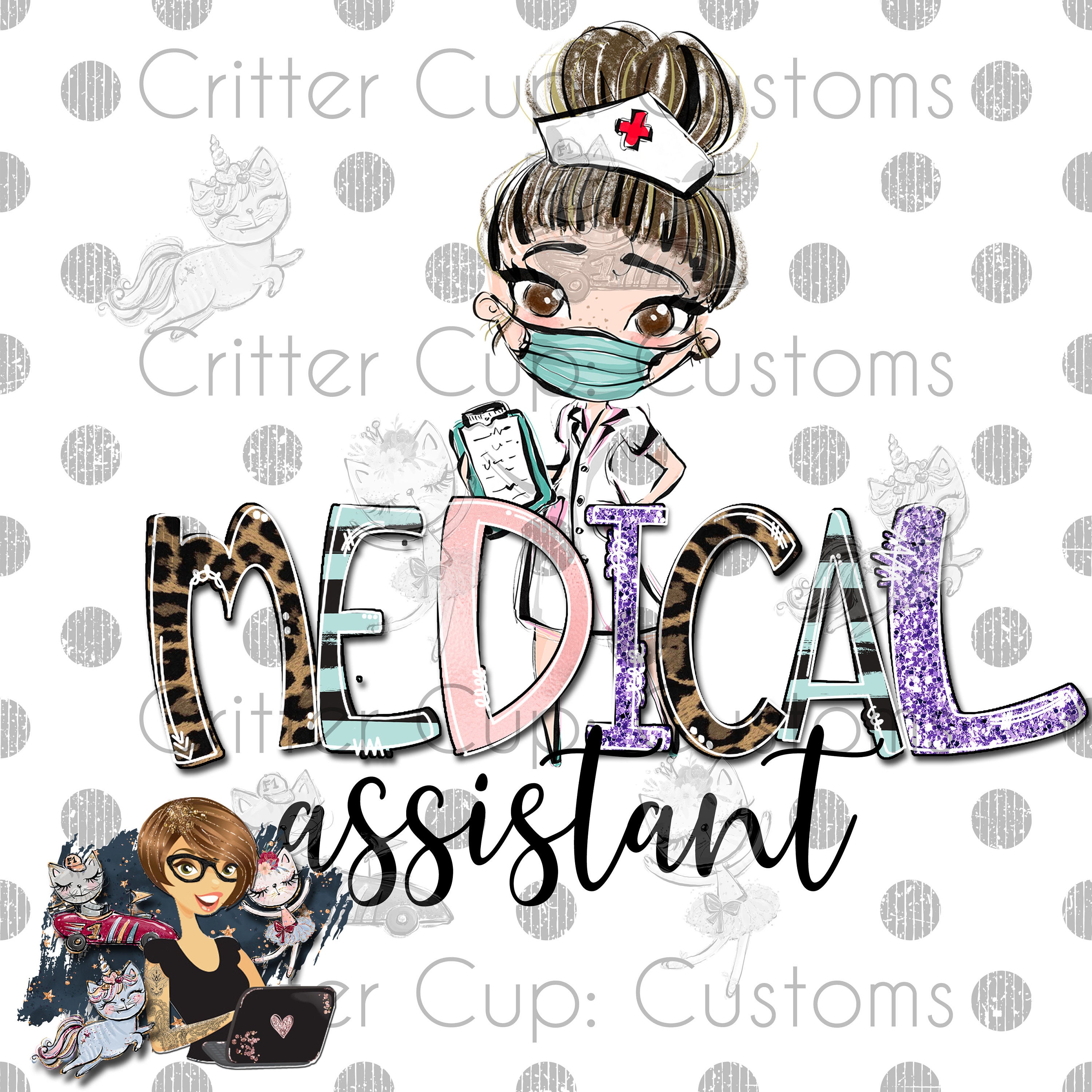 Medical Assistant Design Digital Download photo