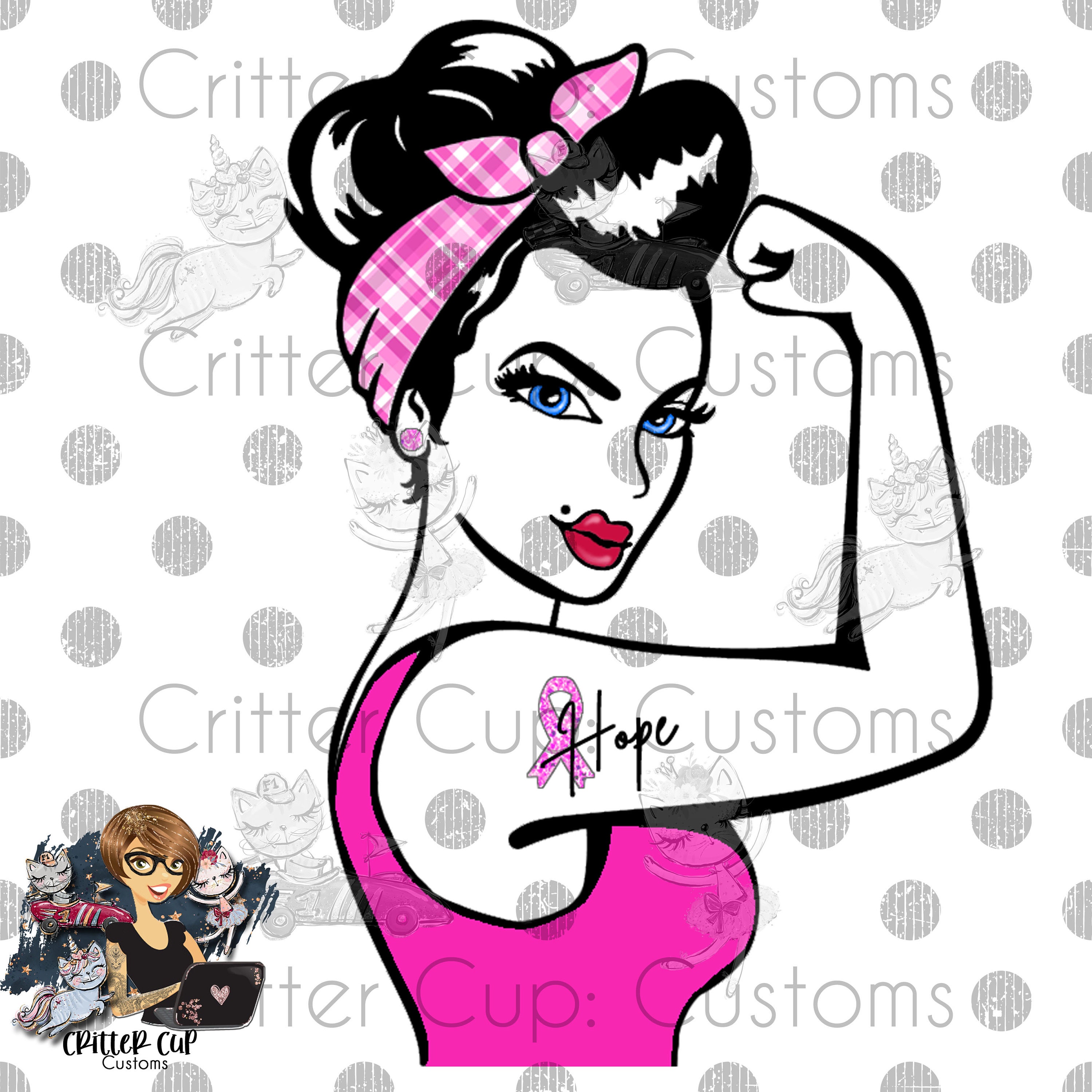 Pink Rosie Riveter - Etsy