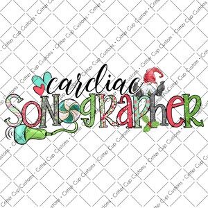 Weihnachten HerzSonograph Design Digital Download PNG Datei Sublimation/ Wasserrutsche