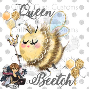 Queen Beech Design, Digitale Download, PNG