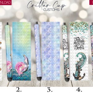 Mermaid Pen Wrap, Soul of a Mermaid Pen Wrap, Mermaid Scale Pen Wrap, Pen Wrap PNG, Pen Wrap Waterslide