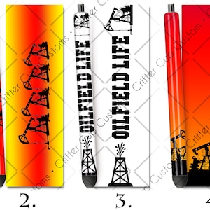 Oilfield  Epoxy Glitter Pen Wrap Designs Digital Download PNG for waterslide or printed vinyl