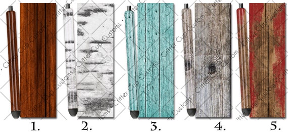 Wood Grain, Distressed Wood, Barn Wood Epoxy Pen Wrap Digital Download PNG  File Set