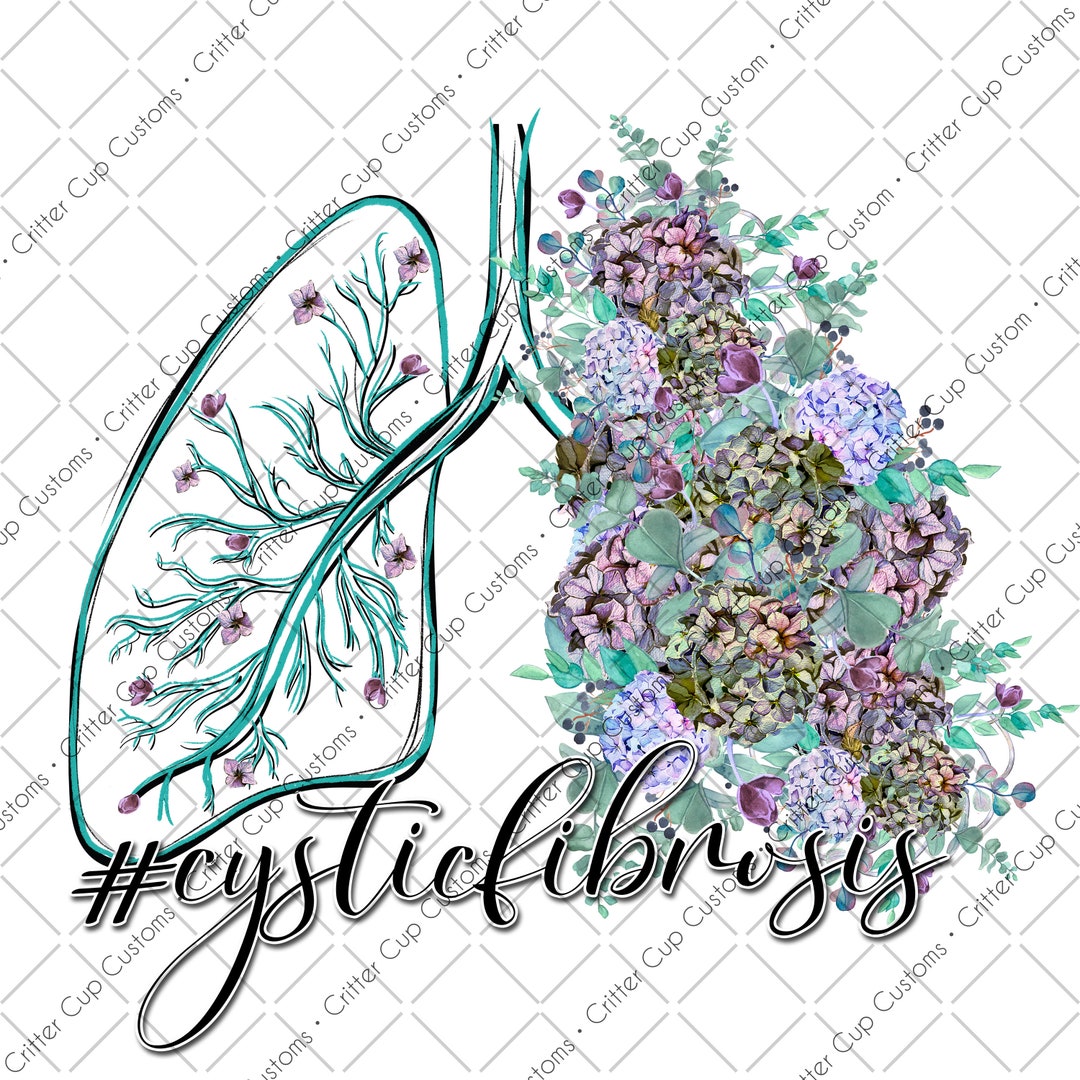 Cystic Fibrosis, Floral Lungs Design, Digital Download, PNG - Etsy