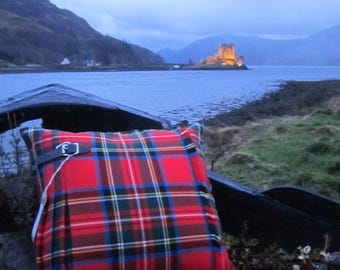 Royal Stewart Kilt Cushion – Handmade Scottish Charm for Your Home