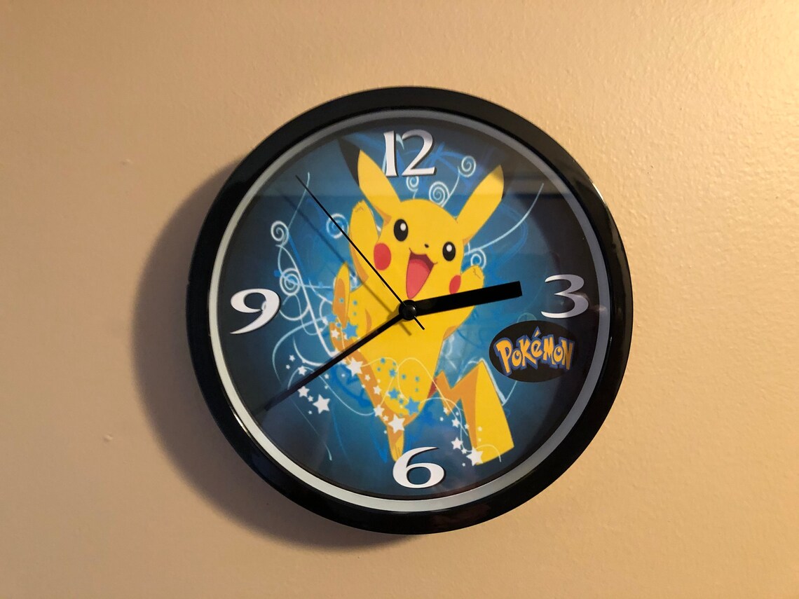 9 Pokemon Wall Clock Etsy
