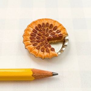 Miniature Pecan Pie Magnet