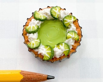 Aimant miniature tarte au citron vert