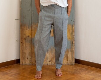 Cromoncent Mens High Waisted Wrinkle Free Straight Leg Casual Trousers Pant Cromoncent Mens High Waisted Wrinkle Free Straight Leg Casual Trousers Pant