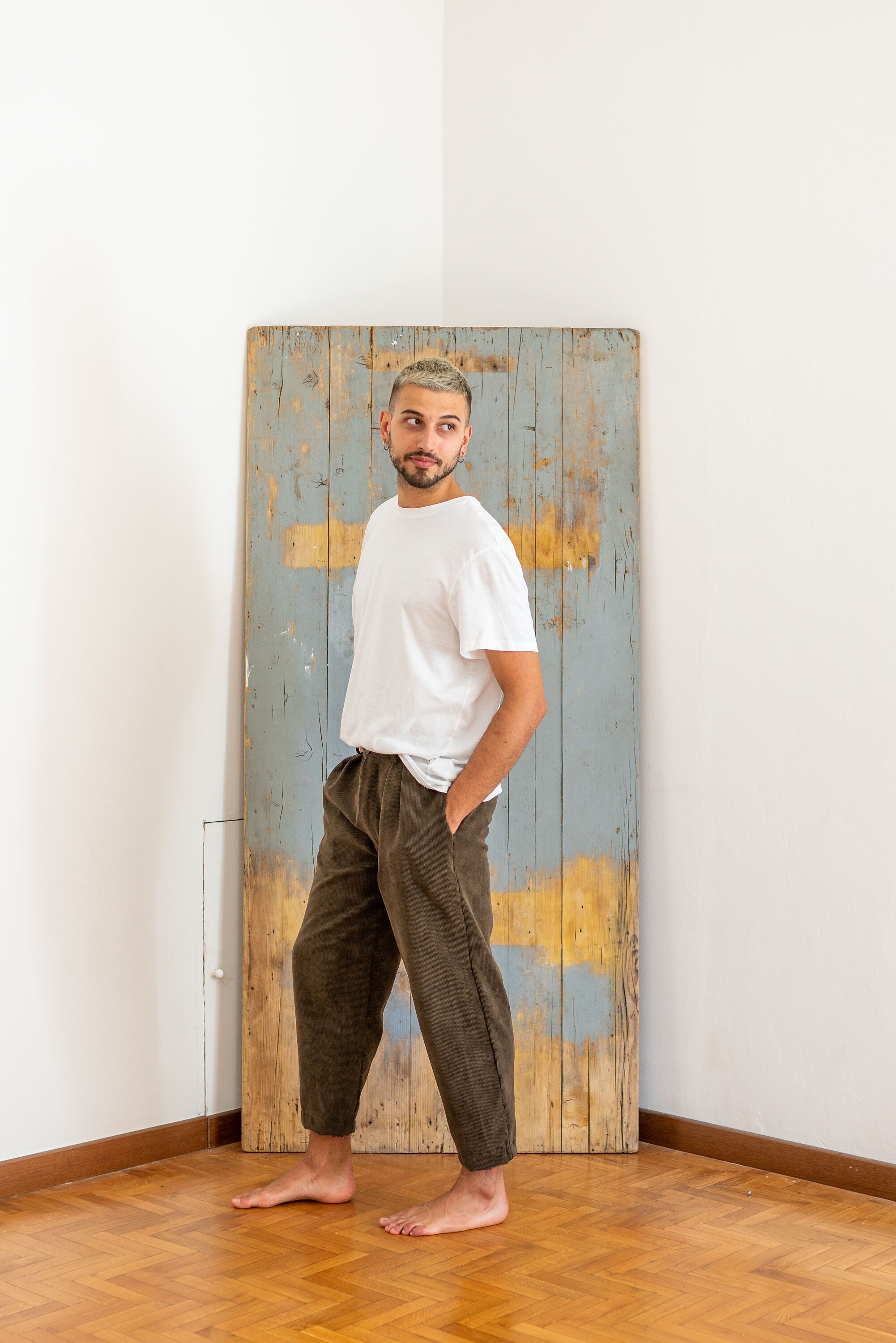 Pantalone da uomo: pantaloni in velluto millerighe pantaloni | Etsy Italia