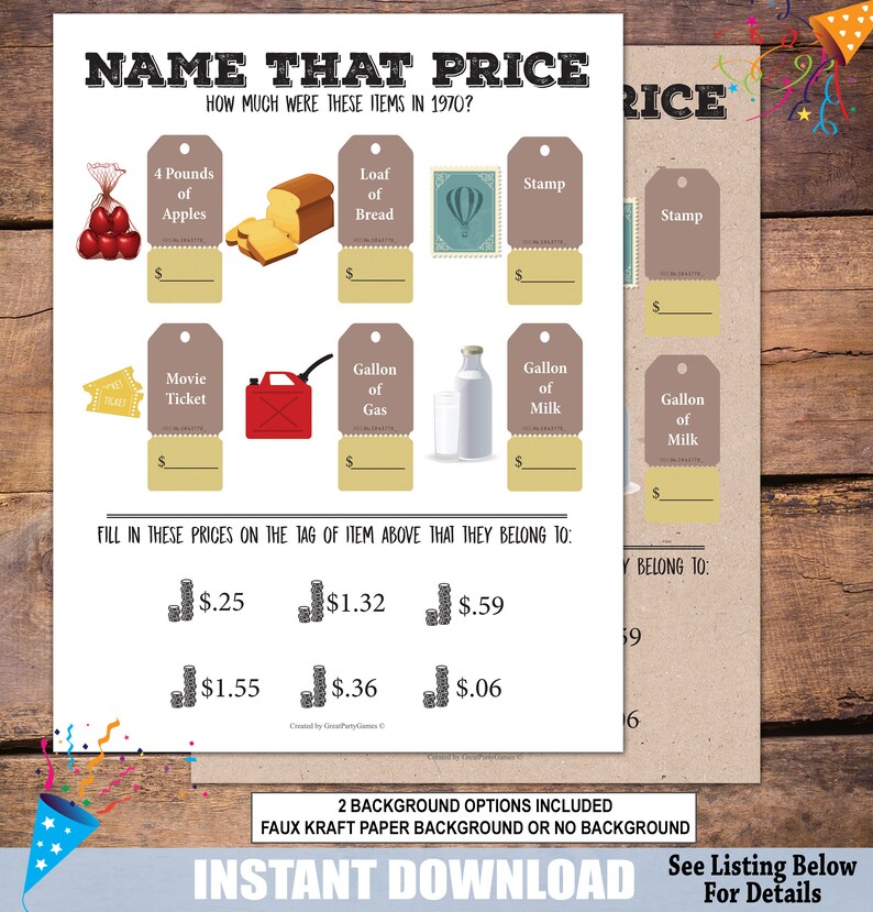 50th Anniversary Party Games 1970 Wedding Anniversary ...