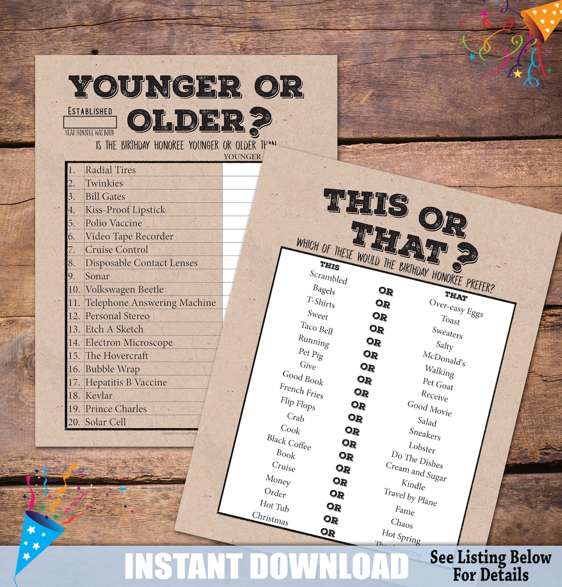 70th birthday party games 1951 party trivia games born in etsy