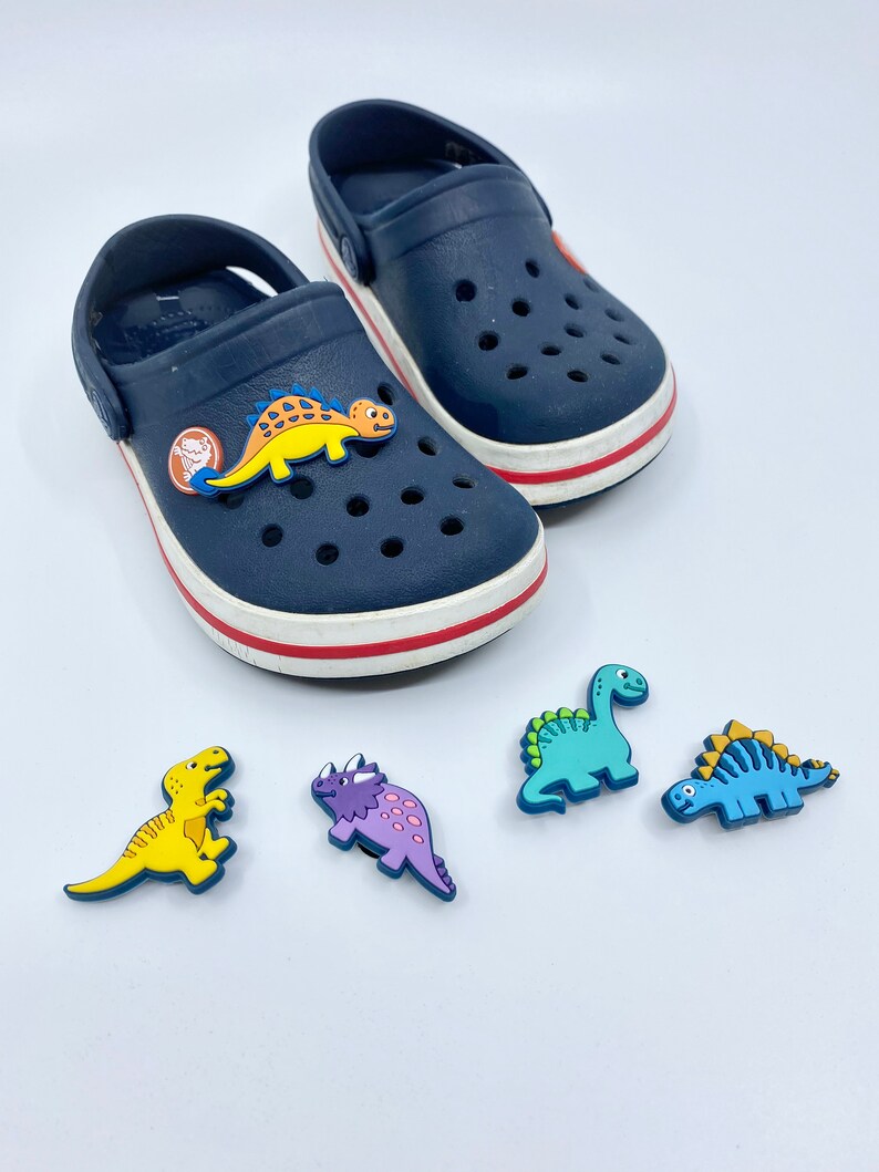 blue crocs with charms