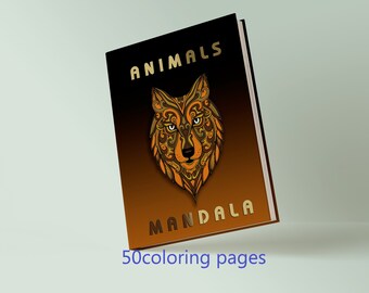 Download Animal Coloring Pdf Etsy