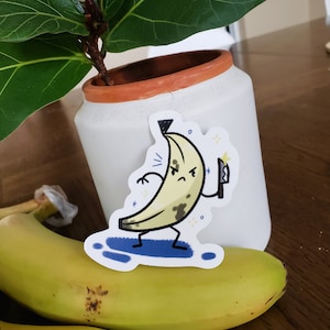 Stabby Banana Sticker