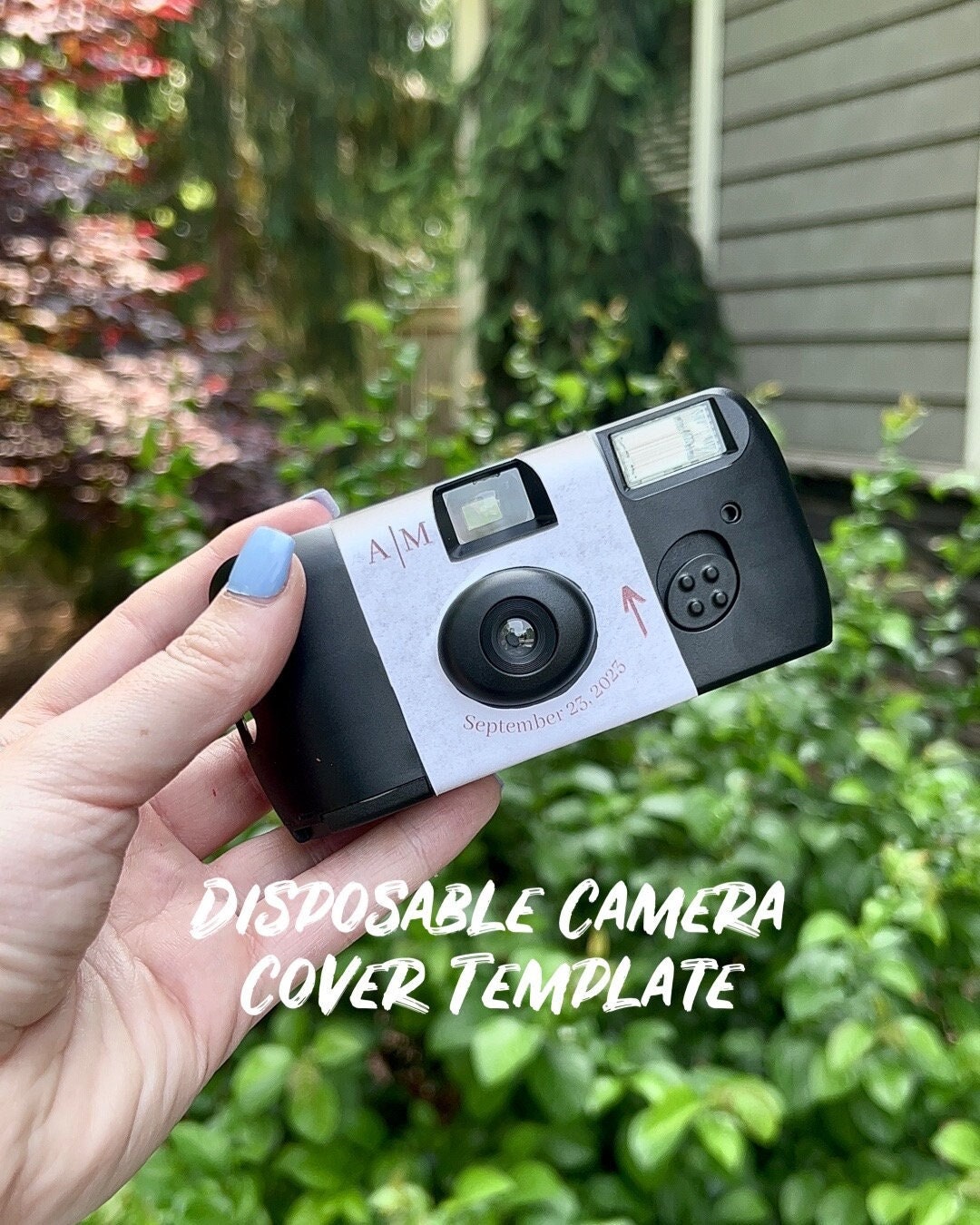 Disposable Camera Cover Template Wedding DIY Customizable Etsy Disposable Camera Cover Template Wedding DIY Customizable Etsy