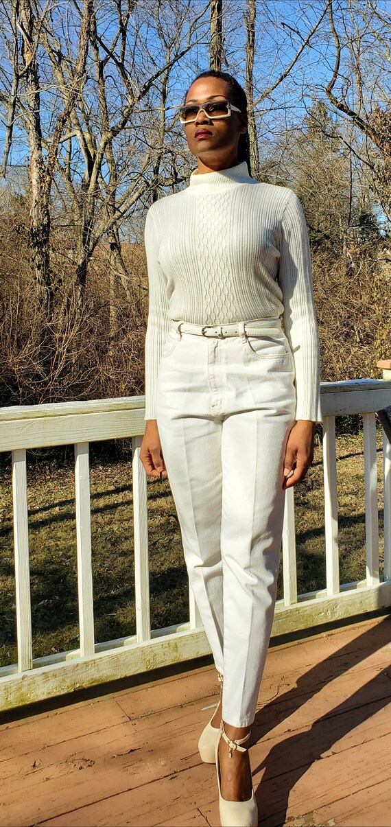 Vintage Bill Blass Off White Jeans